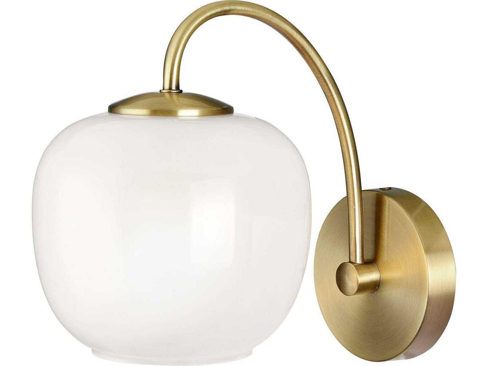 Adesso Magnolia Antique Brass Wall Sconce