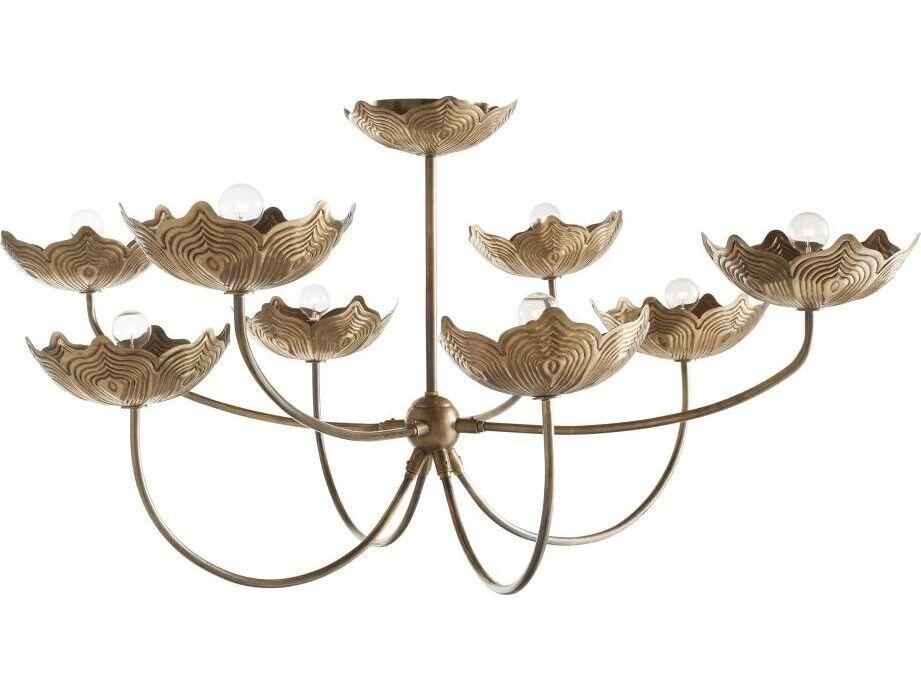 Arteriors Home Encinitas 8-Light Antique Brass Chandelier