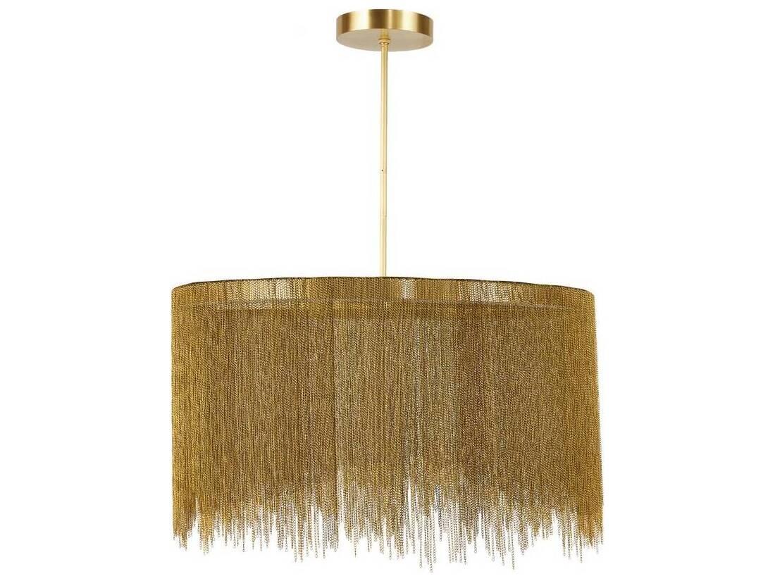 Arteriors Home Bennet 1-Light Antique Brass Round Chandelier