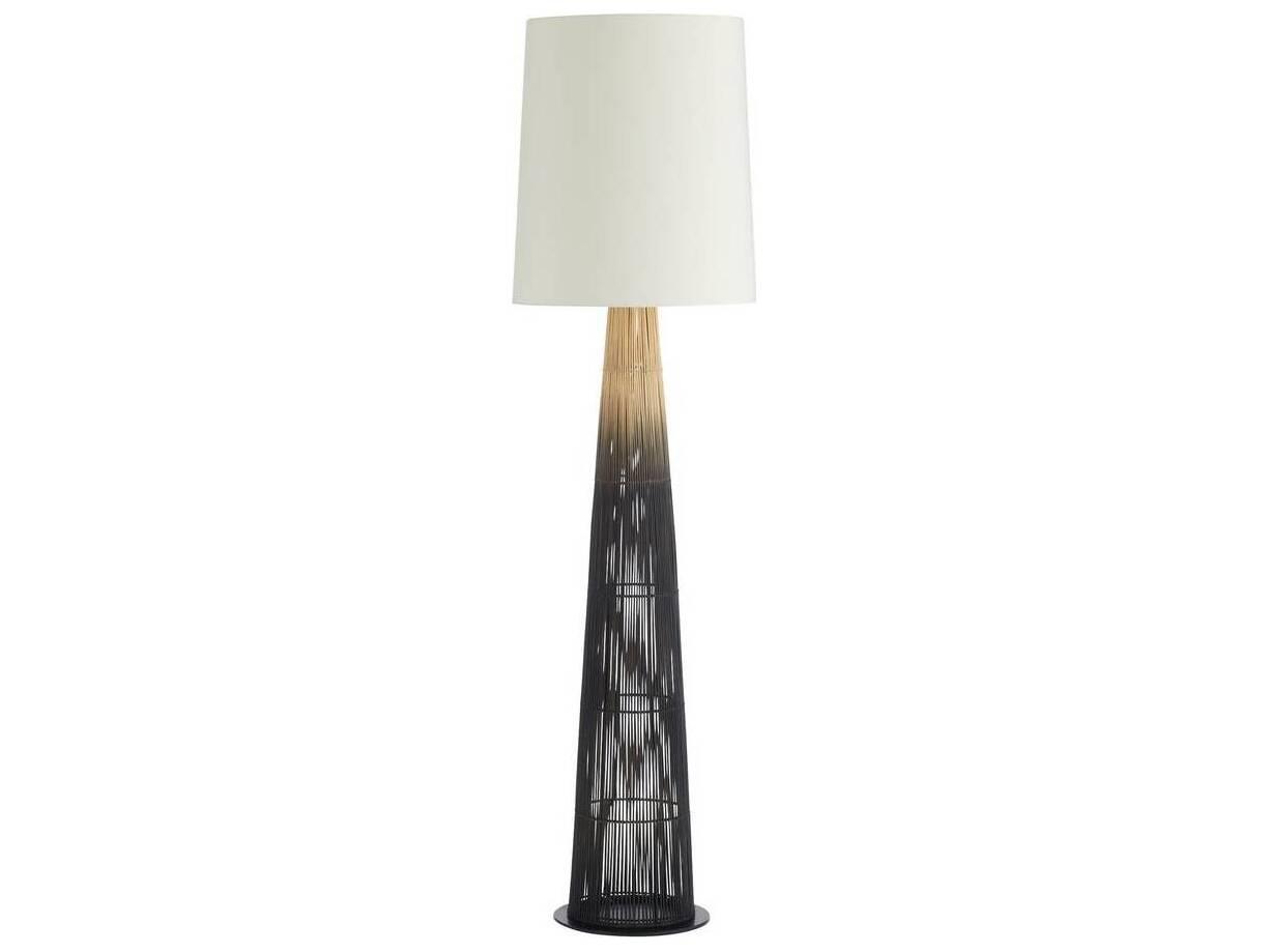 Arteriors Home Florence Black Natural Floor Lamp
