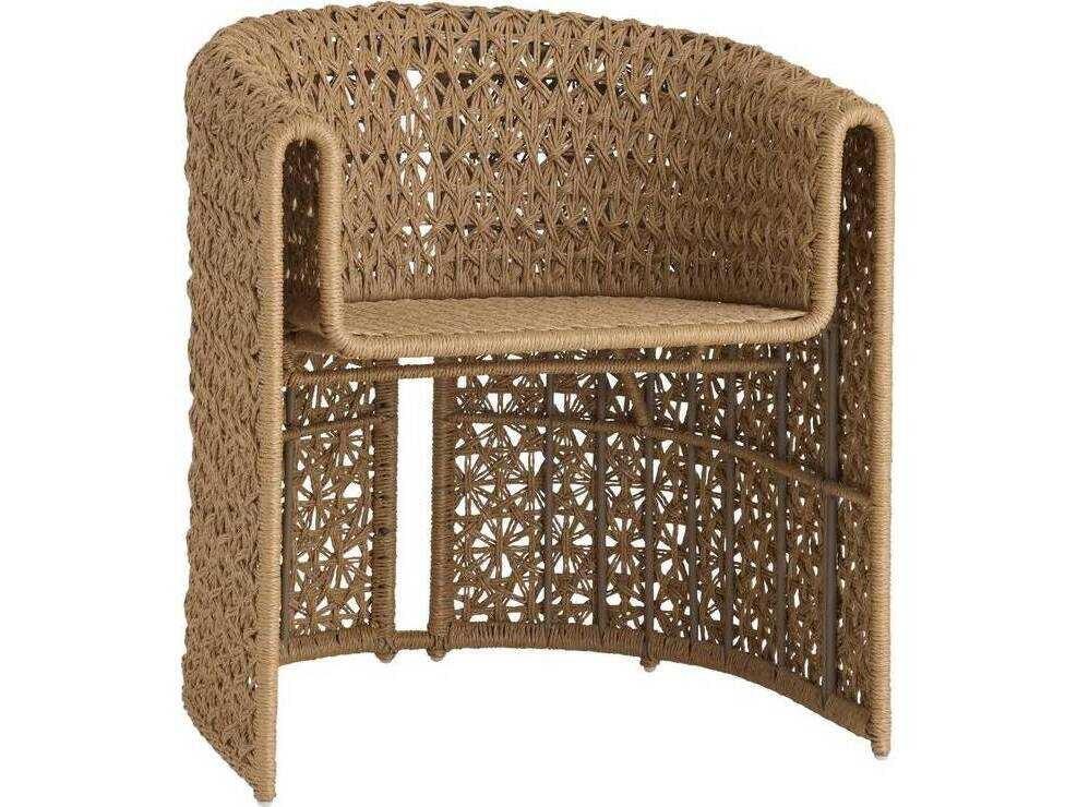 Arteriors Outdoor Iggy Tan Wicker Dining Chair
