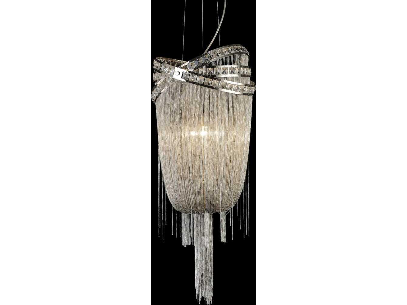 Avenue Lighting Wilshire Blvd 6-Light Polish Nickel Chandelier