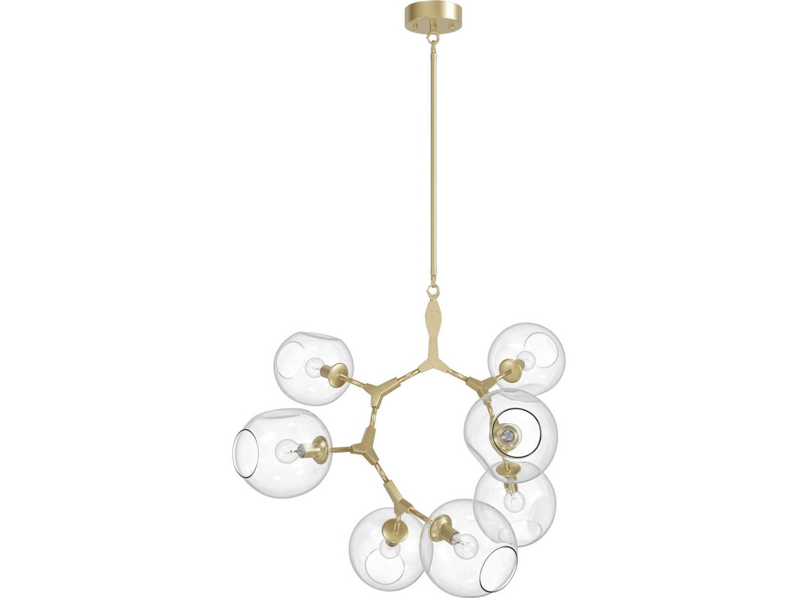 Avenue Lighting Fairfax Ave 7-Light Brushed Brass Chandelier