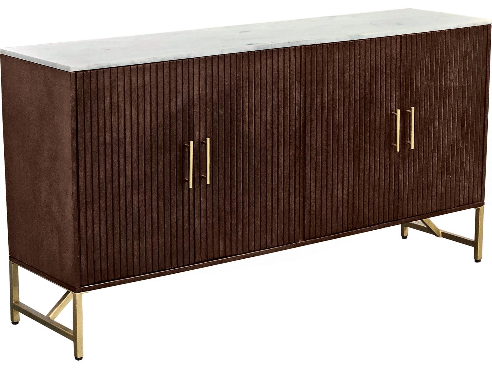 Bassett Mirror 60" Mango Wood Brown Sideboard
