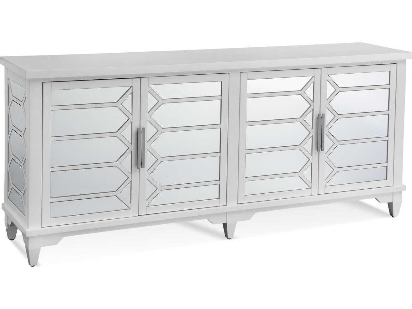 Bassett Mirror Redi 38" Poplar Wood White Sideboard