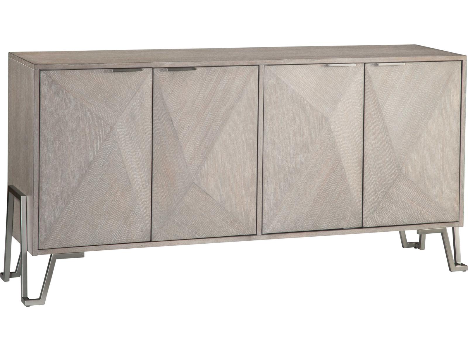 Bassett Mirror Cooper 64" Rubberwood Gray Sideboard