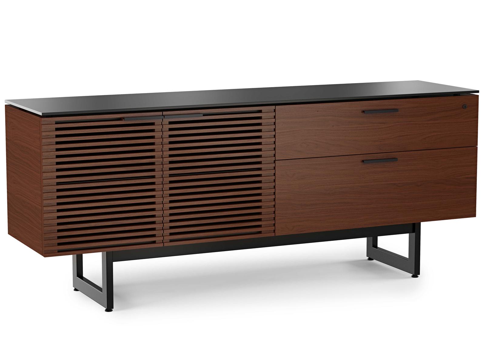 BDI Corridor Chocolate Stained Walnut Office Credenza