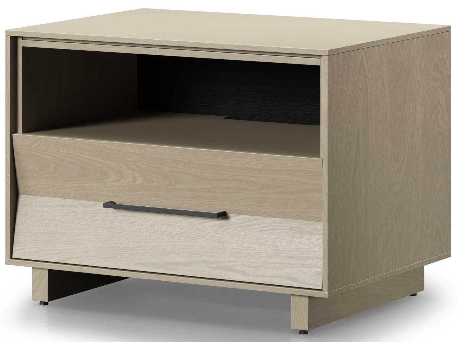 BDI Kava 1-Drawer Beige Hardwood Nightstand