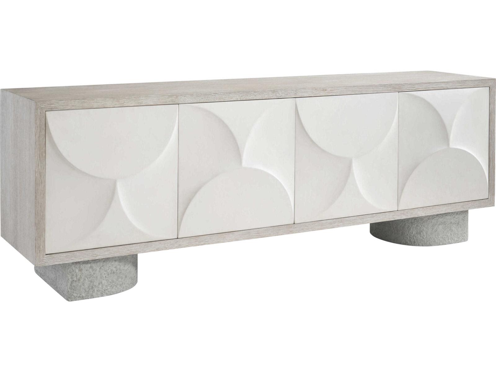 Bernhardt Lunula 86" Oak Wood Entertainment Credenza
