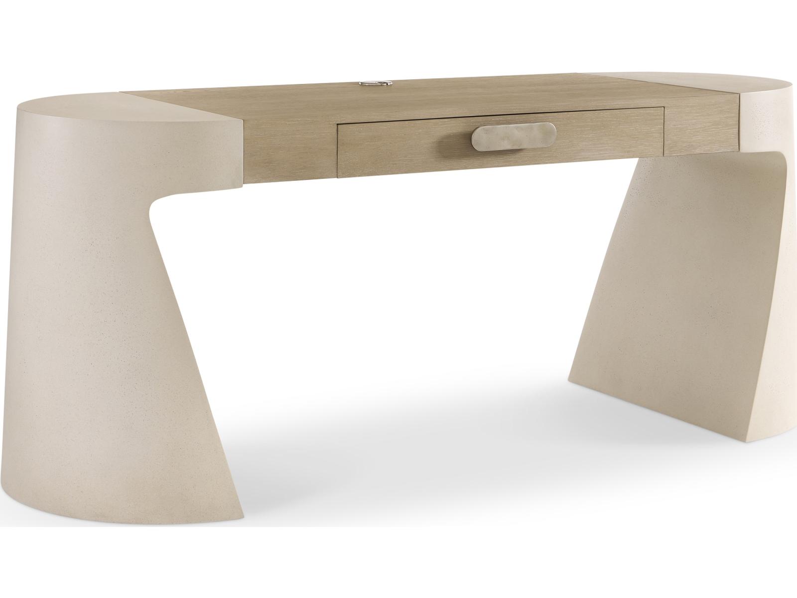 Bernhardt Prado Buff Concrete Tawny White Computer Desk