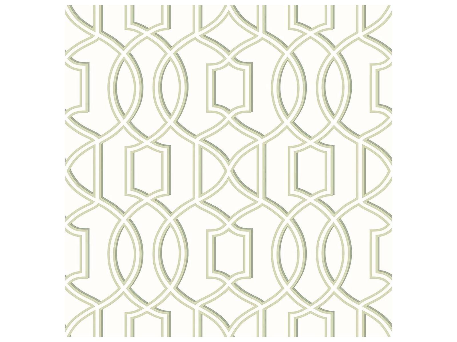 Brewster Home Fashions A-street Prints Quantum Green Trellis Wallpaper