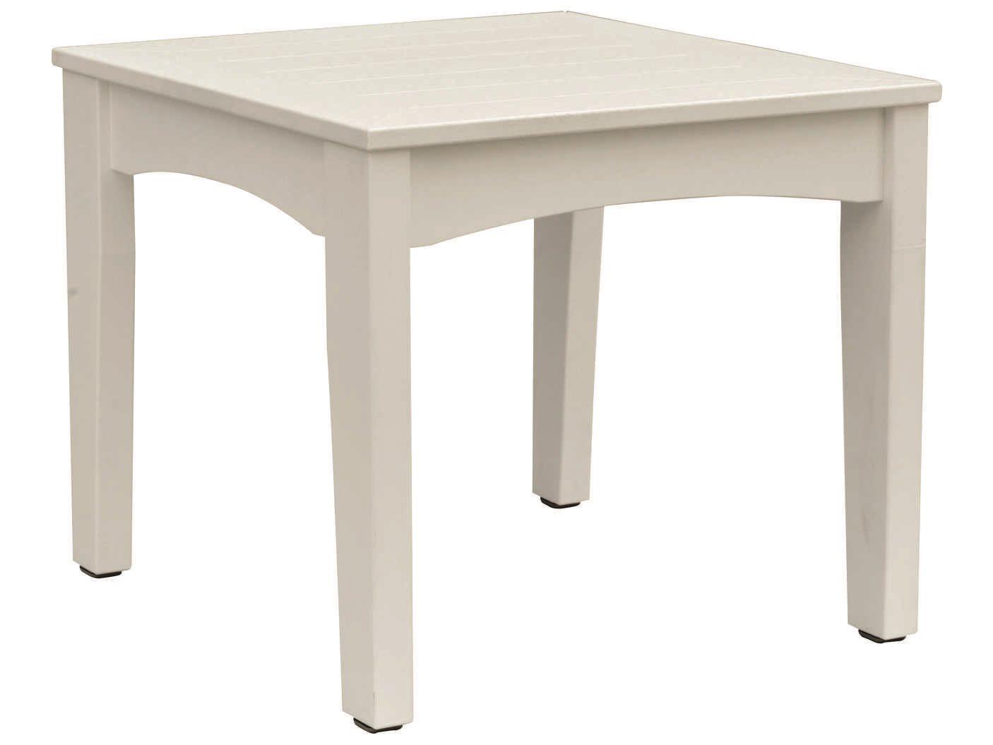Berlin Gardens Classic Terrace Recycled Plastic Rectangular Patio End Table