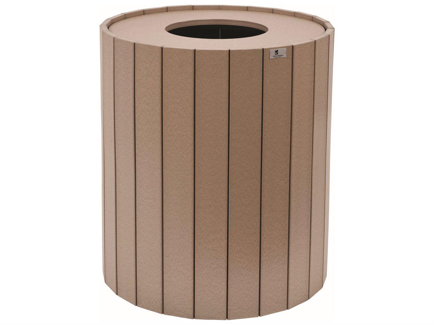 Berlin Gardens Accessories Recycled Plastic Round Trash Can