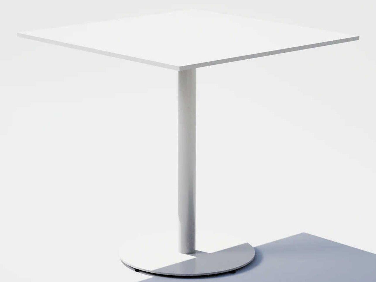 Bend Goods Outdoor Pedestal Aluminum Square Dining Table