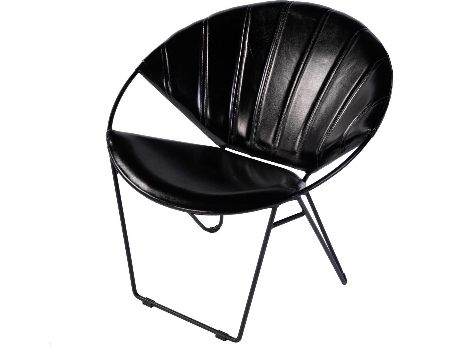 Butler Harlan Black Leather Accent Chair