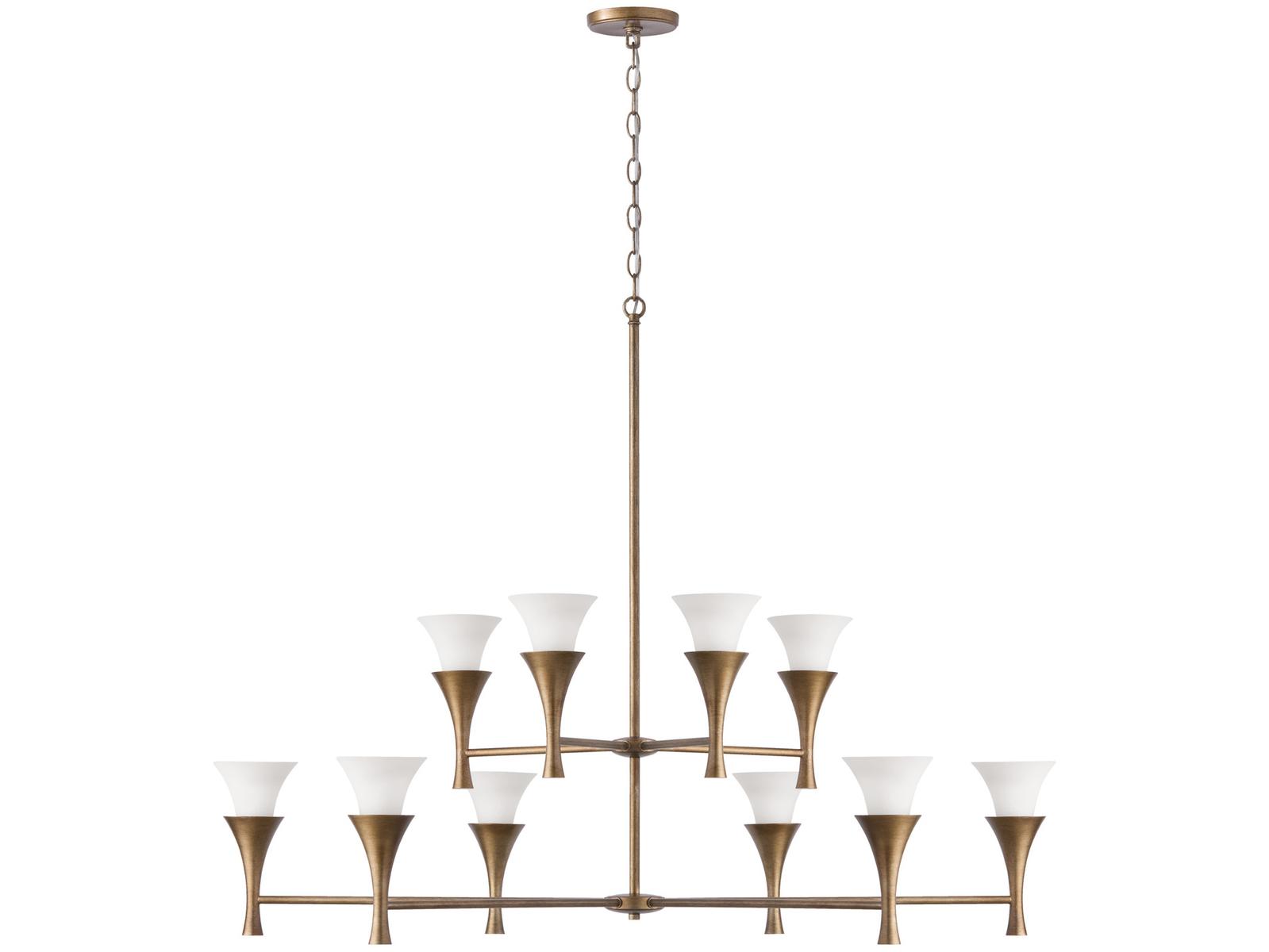 Capital Lighting Nola 10-Light Mystic Luster Brass Candelabra Chandelier