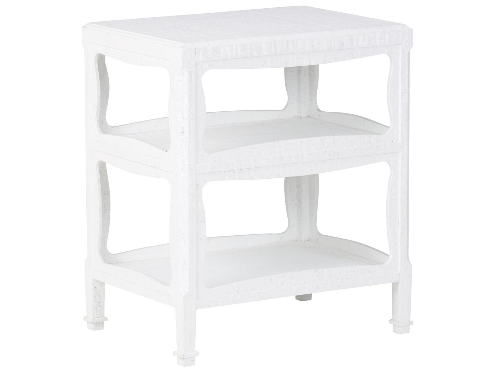 Chelsea House Misc Rectangular Wood White End Table | C10955 | LuxeDecor