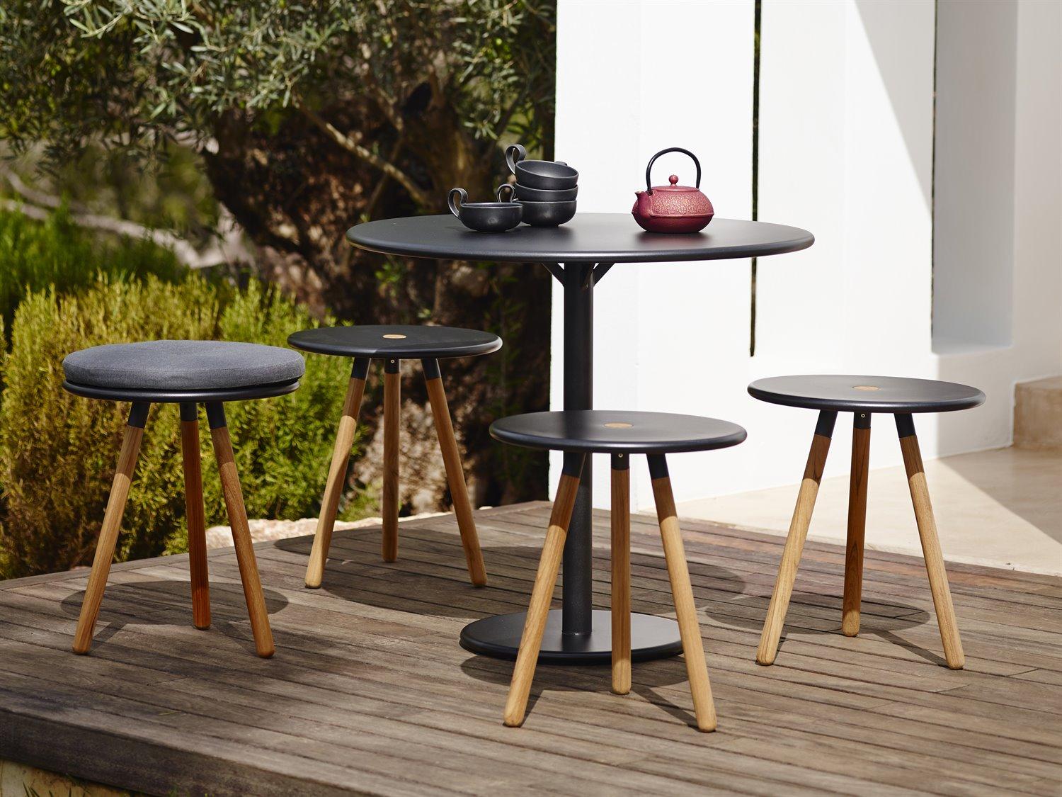 Cane Line Outdoor Area Aluminum Teak Dining Set