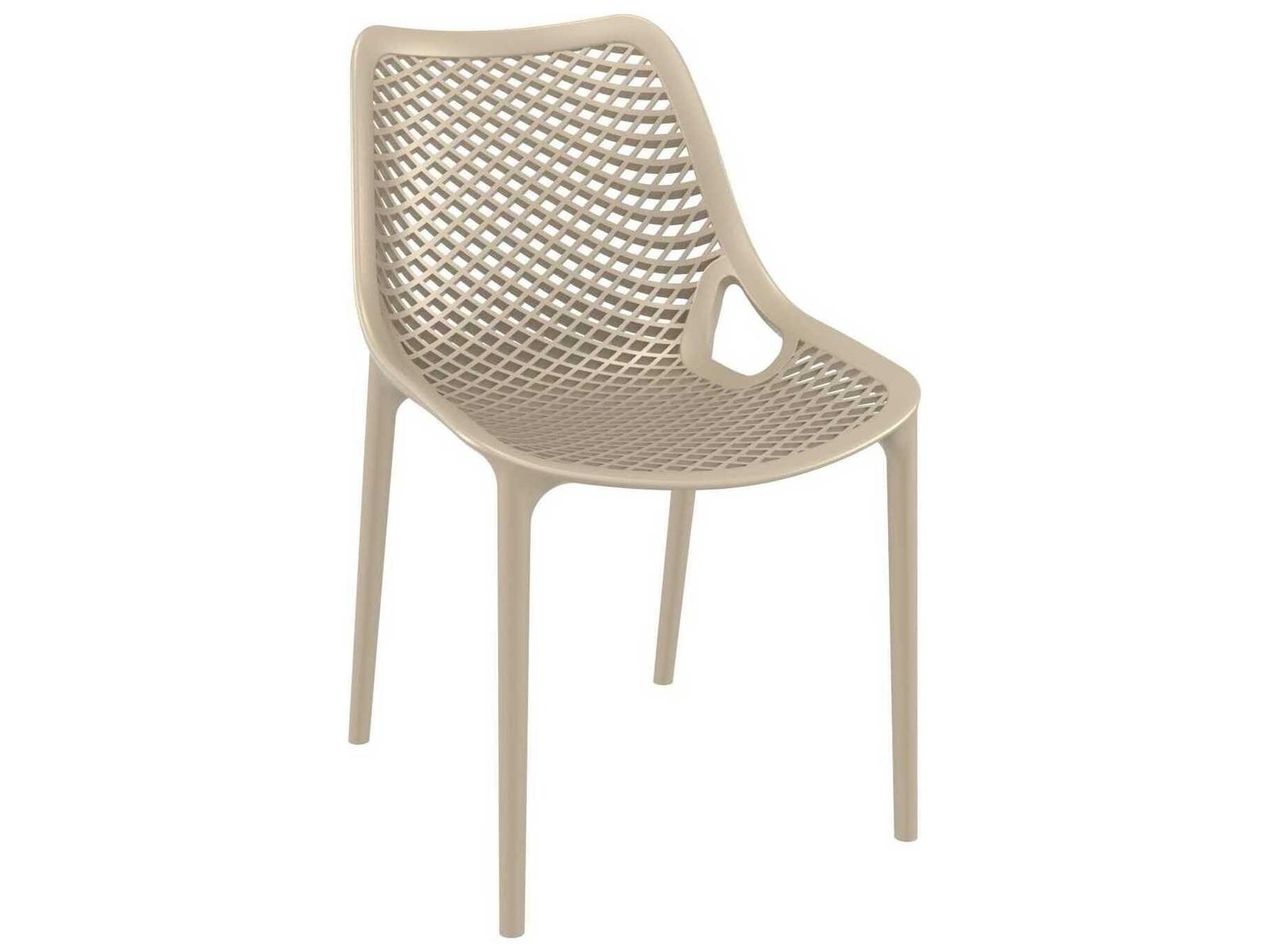 Compamia Air Taupe Polypropylene Resin Dining Chair