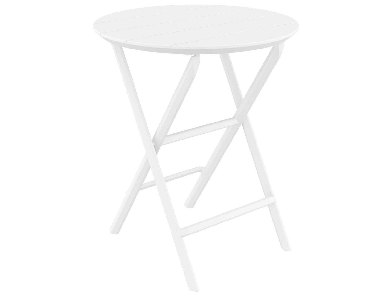 Compamia Helen White Polypropylene Round Bistro Table