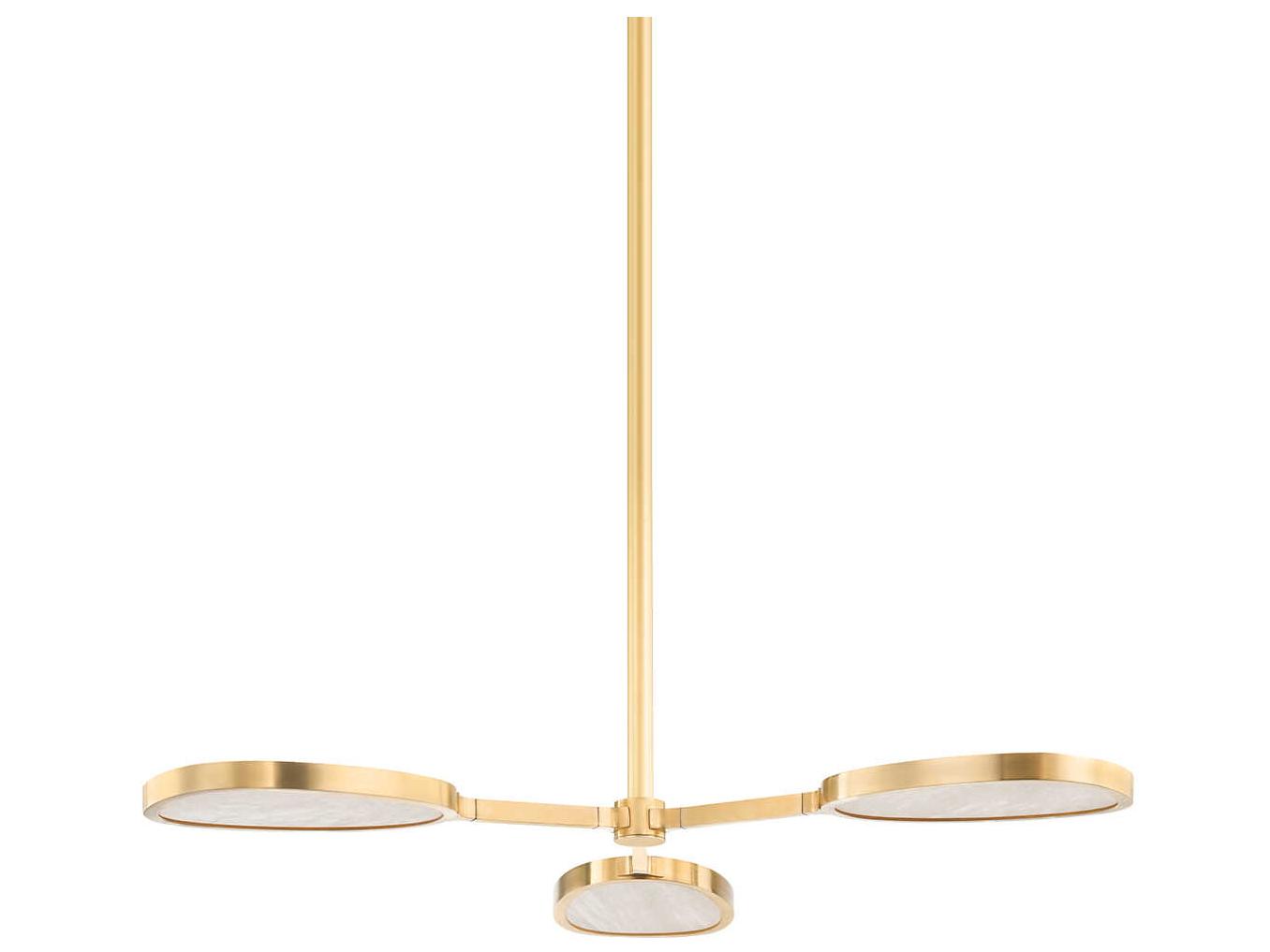 Corbett Lighting Beirut 3-Light Vintage Brass LED Chandelier