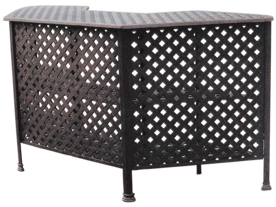 Darlee Outdoor Living Series 30 Cast Aluminum Antique Bronze 82 x 30 Party Bar