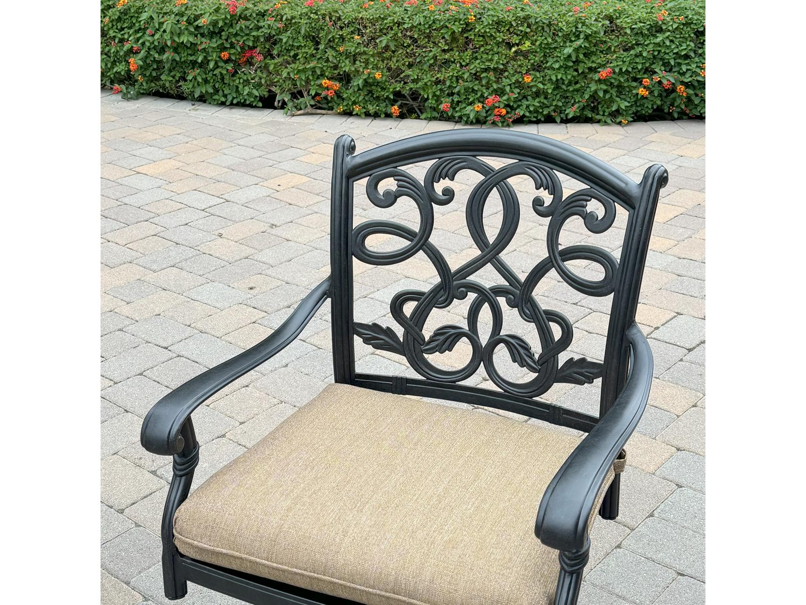 Darlee Outdoor Living Santa Monica Cast Aluminum 7-Piece Dining Set