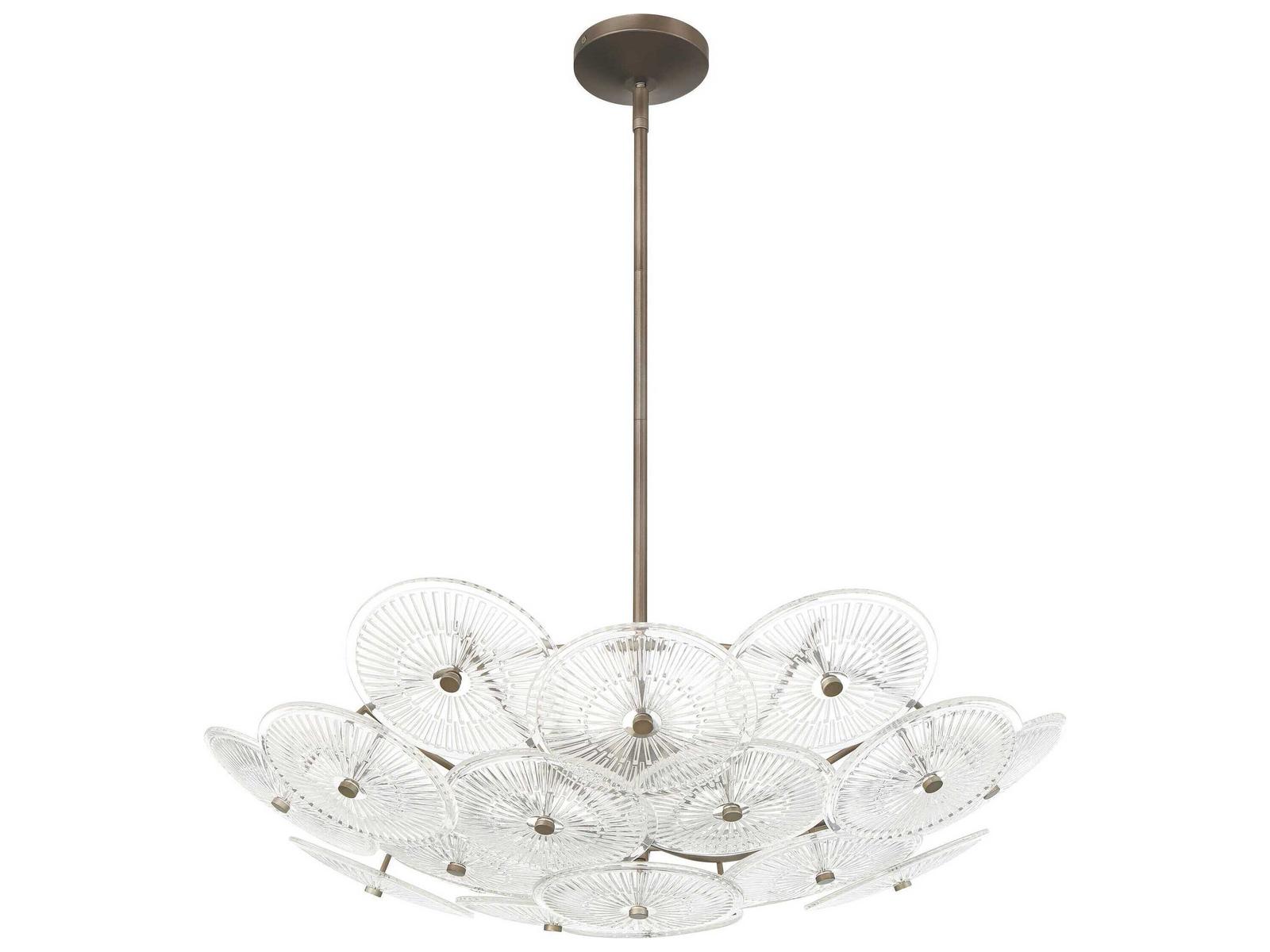 Thesis Avril 6-Light Forged Bronze Chandelier