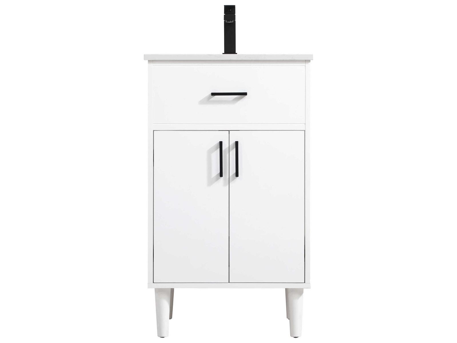 Elegant Lighting Chandler White 20" Vanity