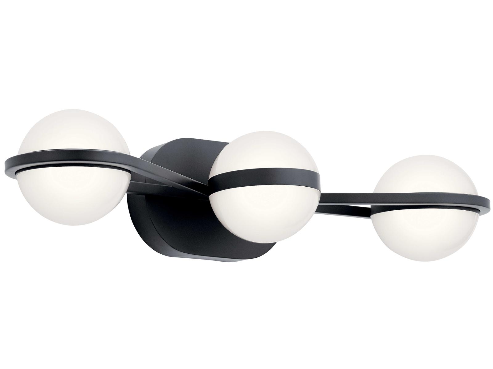 Elan Brettin 3-Light Matte Black LED Vanity Light