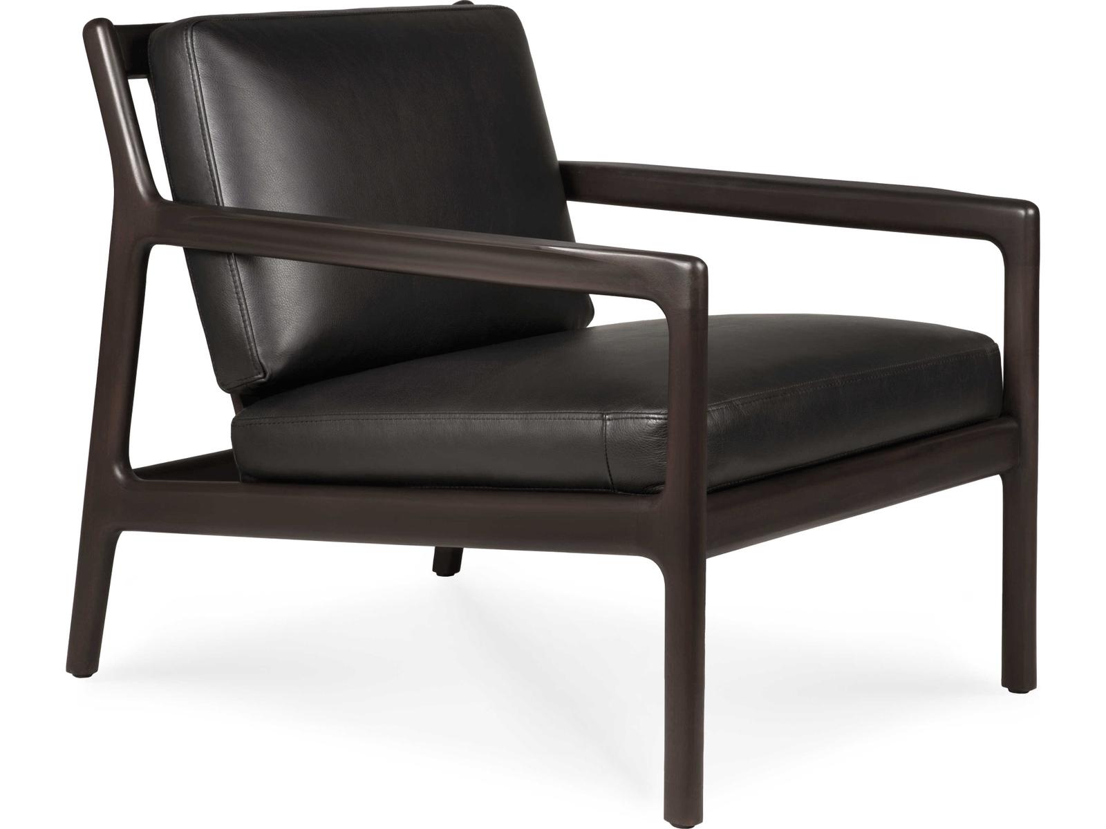 Ethnicraft Jack Mahogany Dark Brown Lounge Chair