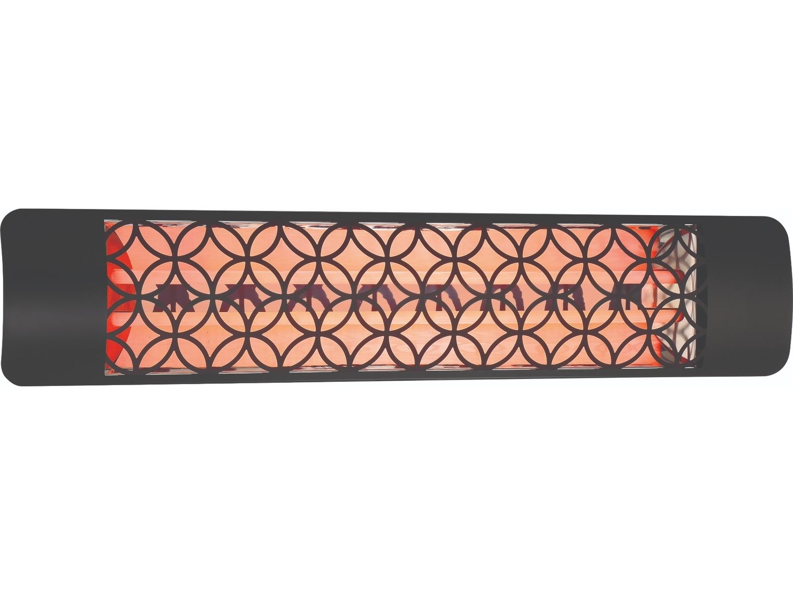 Eurofase Heating 4000 Watt Electric Infrared Dual Element Outdoor Patio Heater Decor Plate Clover 208V