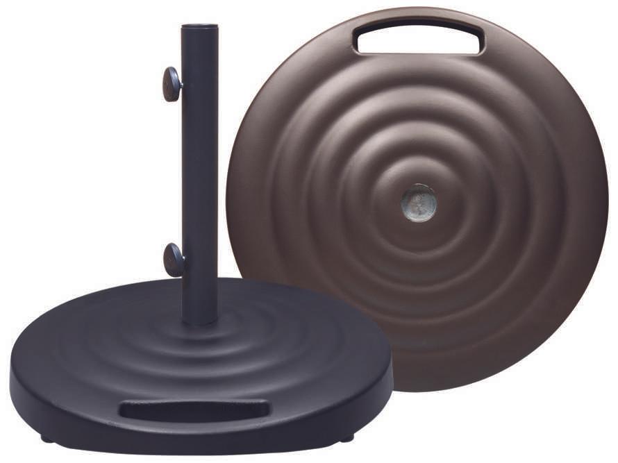 Treasure Garden 100lb Monaco Round Aluminum Base With Wheels And Handle