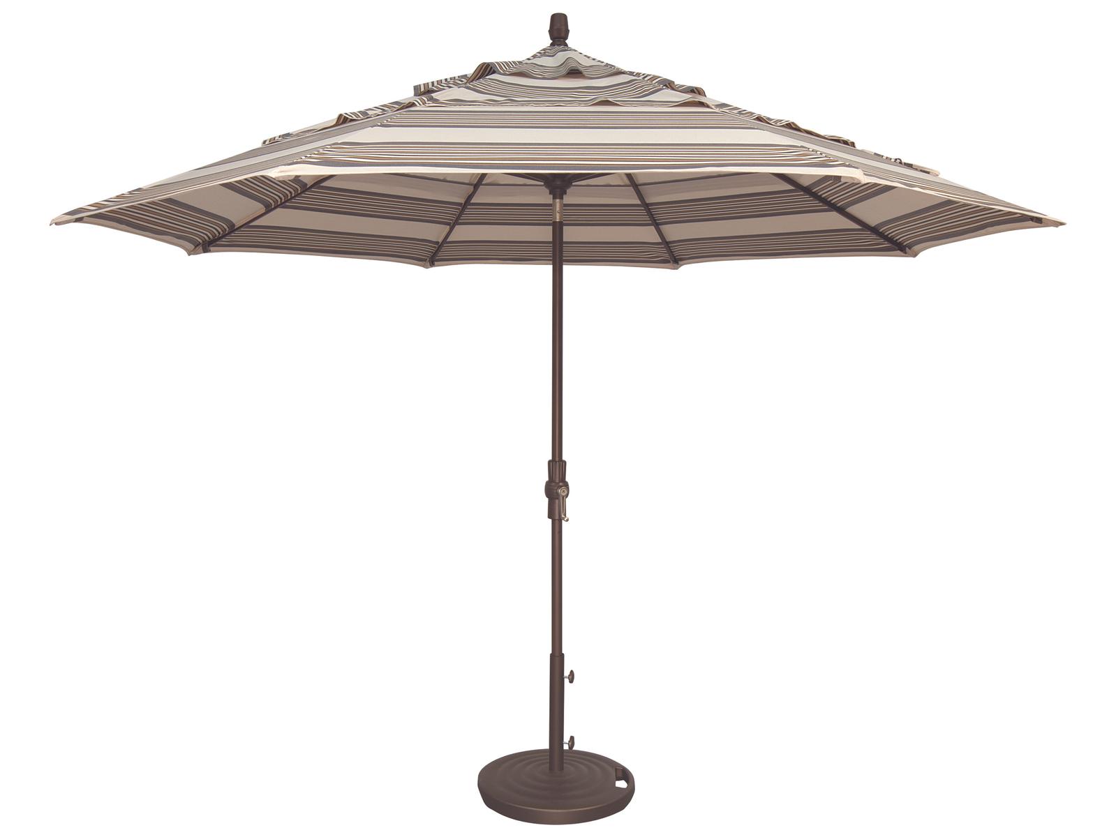 Treasure Garden Special Order Sunbrella Market Aluminum 11 Foot Octagon Collar Tilt Crank Lift Outdoor Patio Umbrella