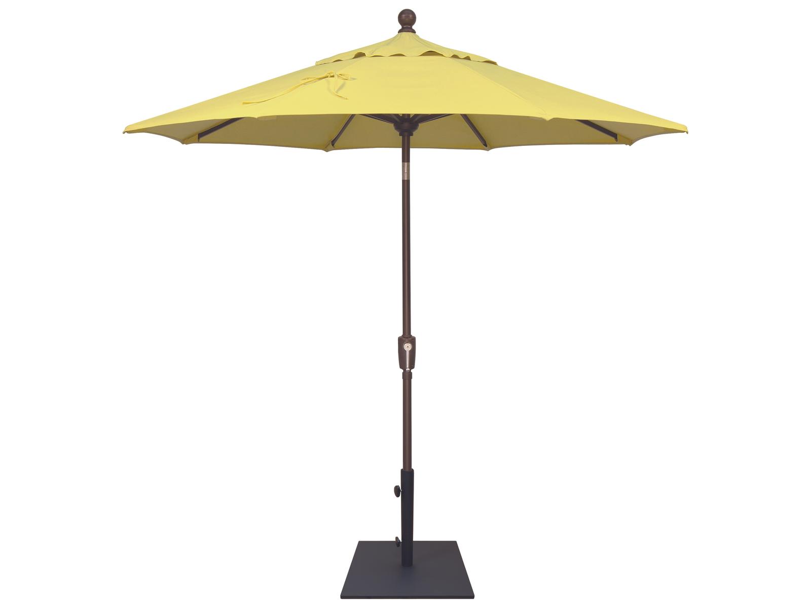 Treasure Garden Special Order Sunbrella Market Aluminum 7.5 Foot Octagon Push Button Tilt Crank Lift Patio Umbrella