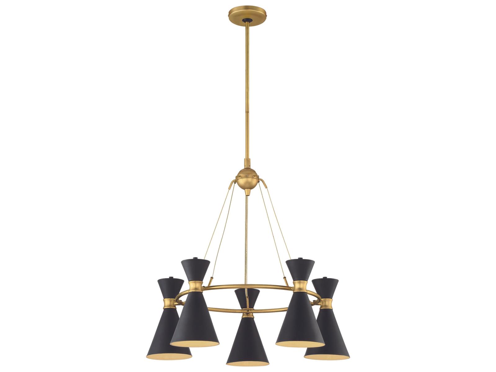 George Kovacs Conic 5-Light Honey Gold Chandelier