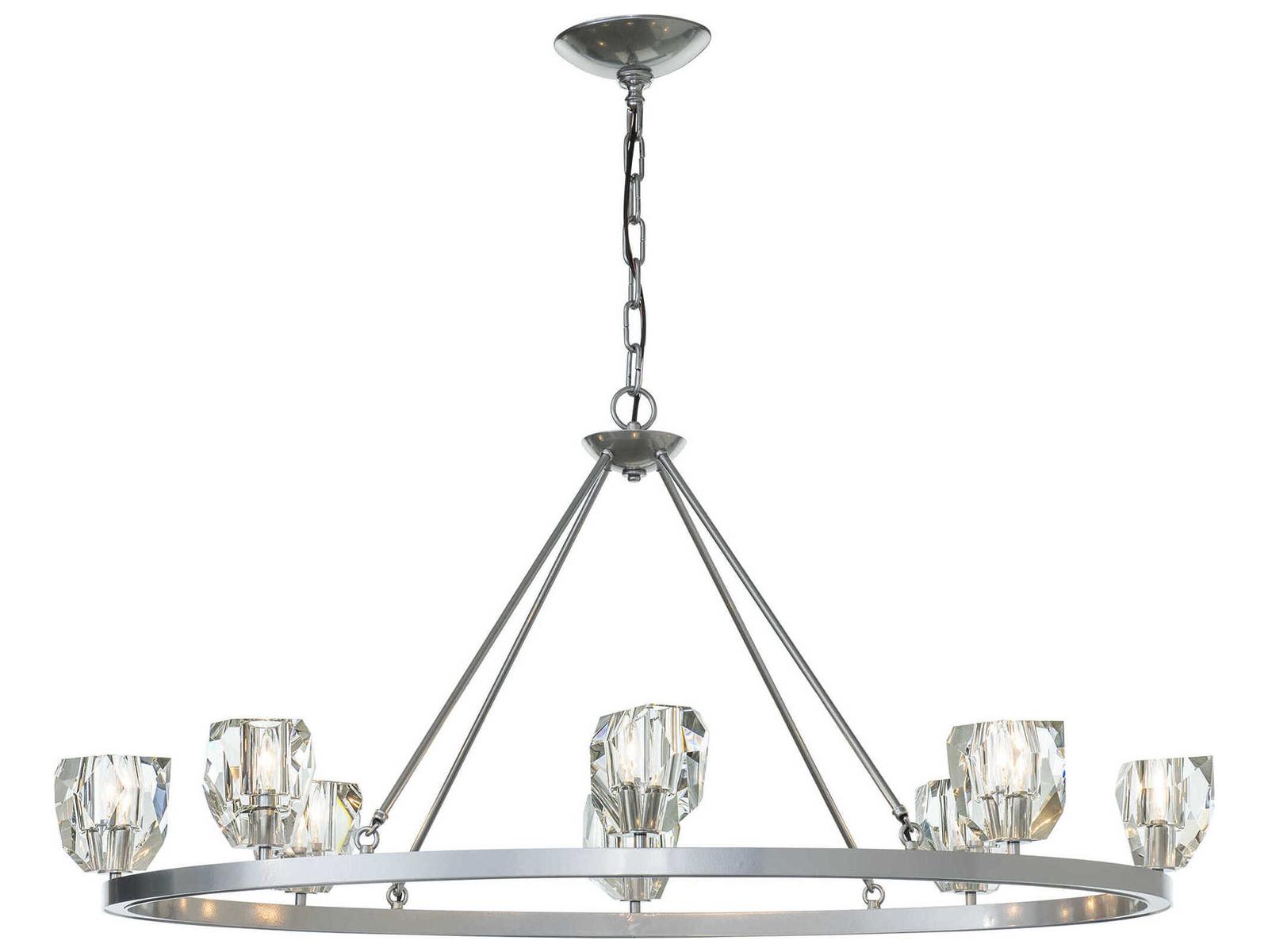 Hubbardton Forge Gatsby 8-Light Crystal Candelabra Chandelier
