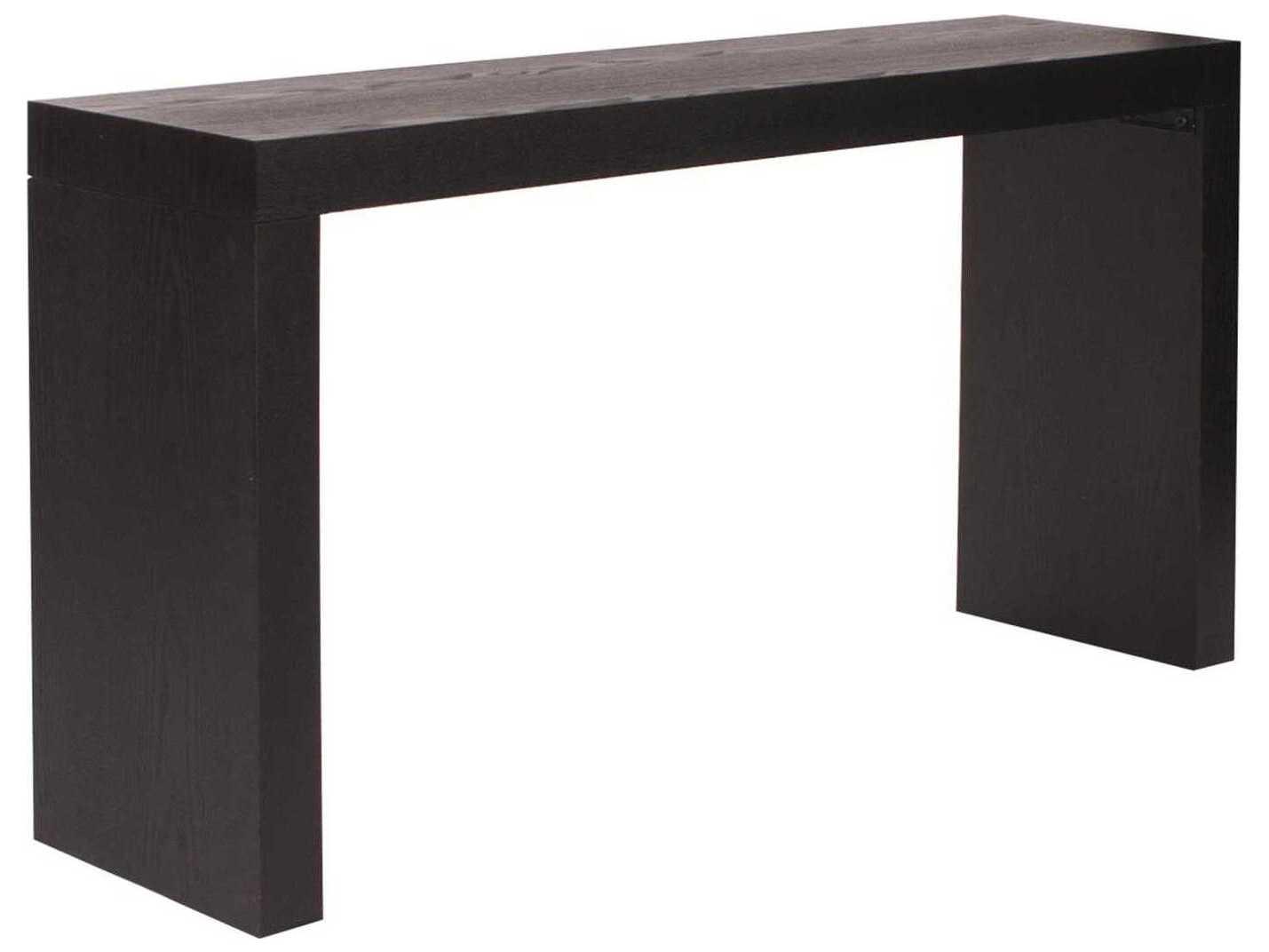 Howard Elliott Rectangular Wood Black Console Table