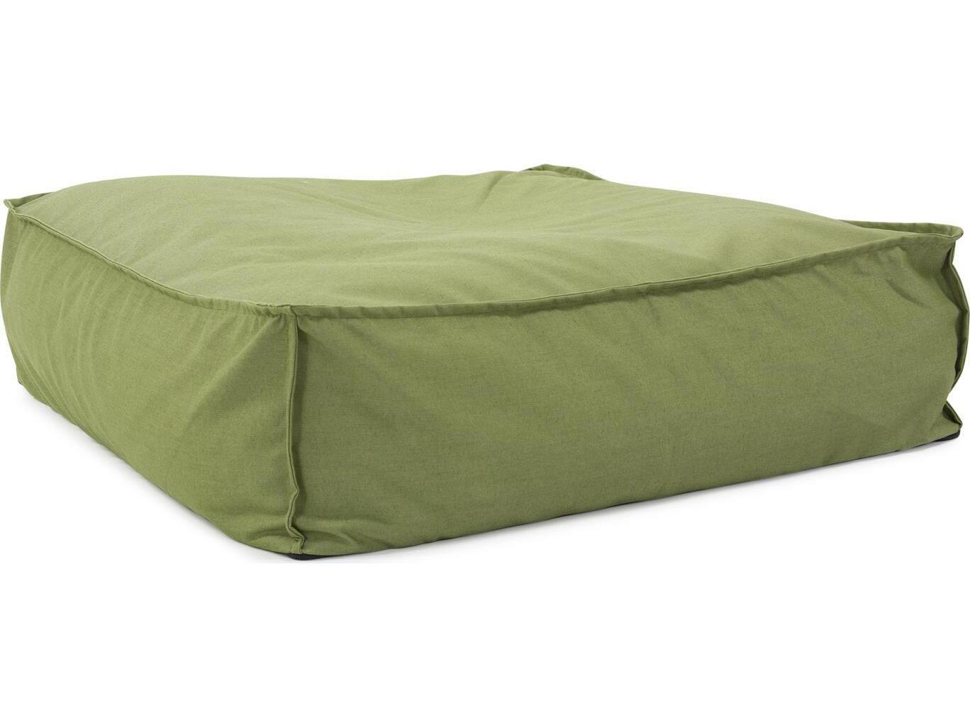 Howard Elliott Outdoor Seascape Moss Fabric Cushion Ottoman
