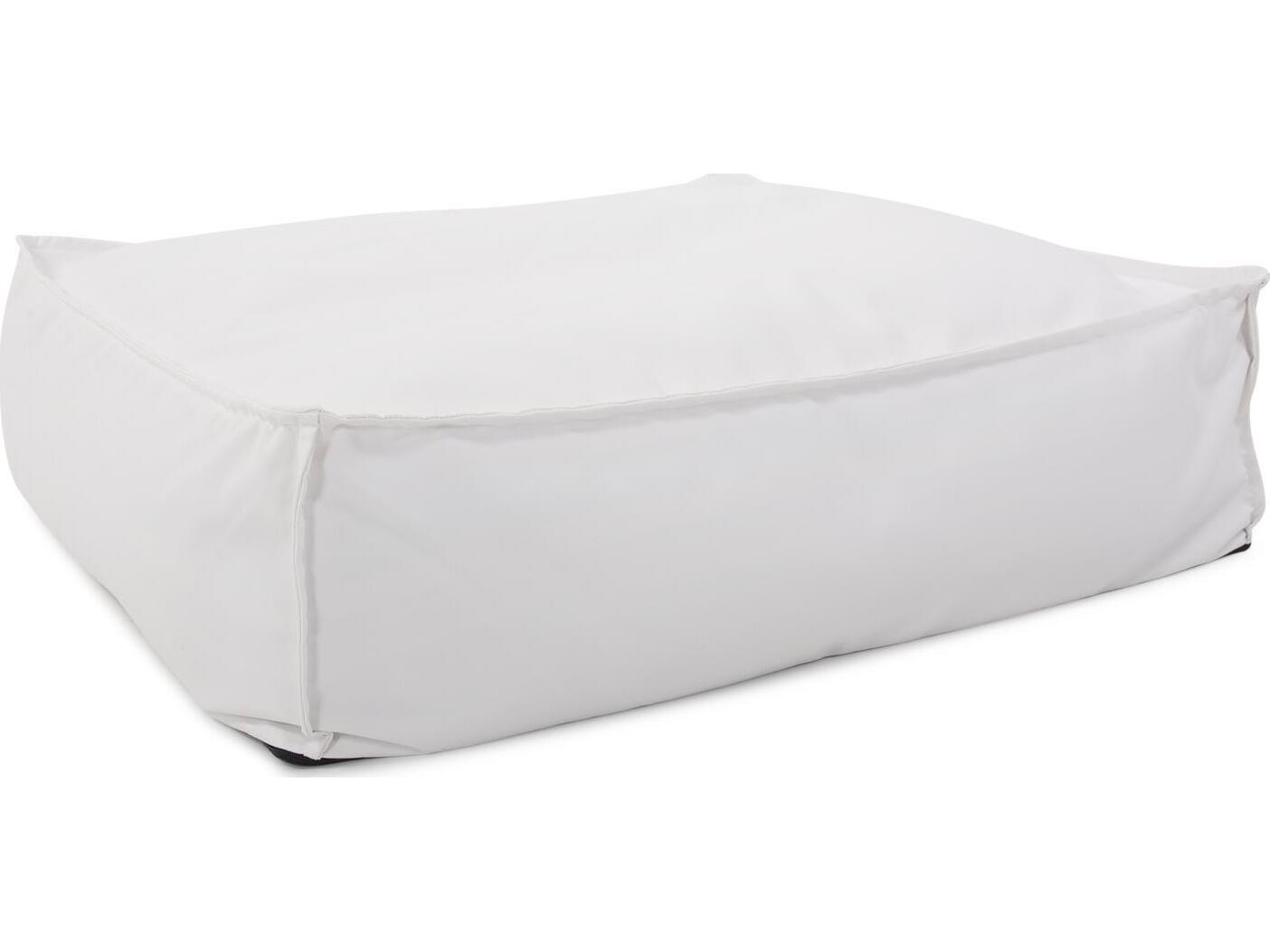 Howard Elliott Outdoor Seascape Natural Fabric Cushion Ottoman