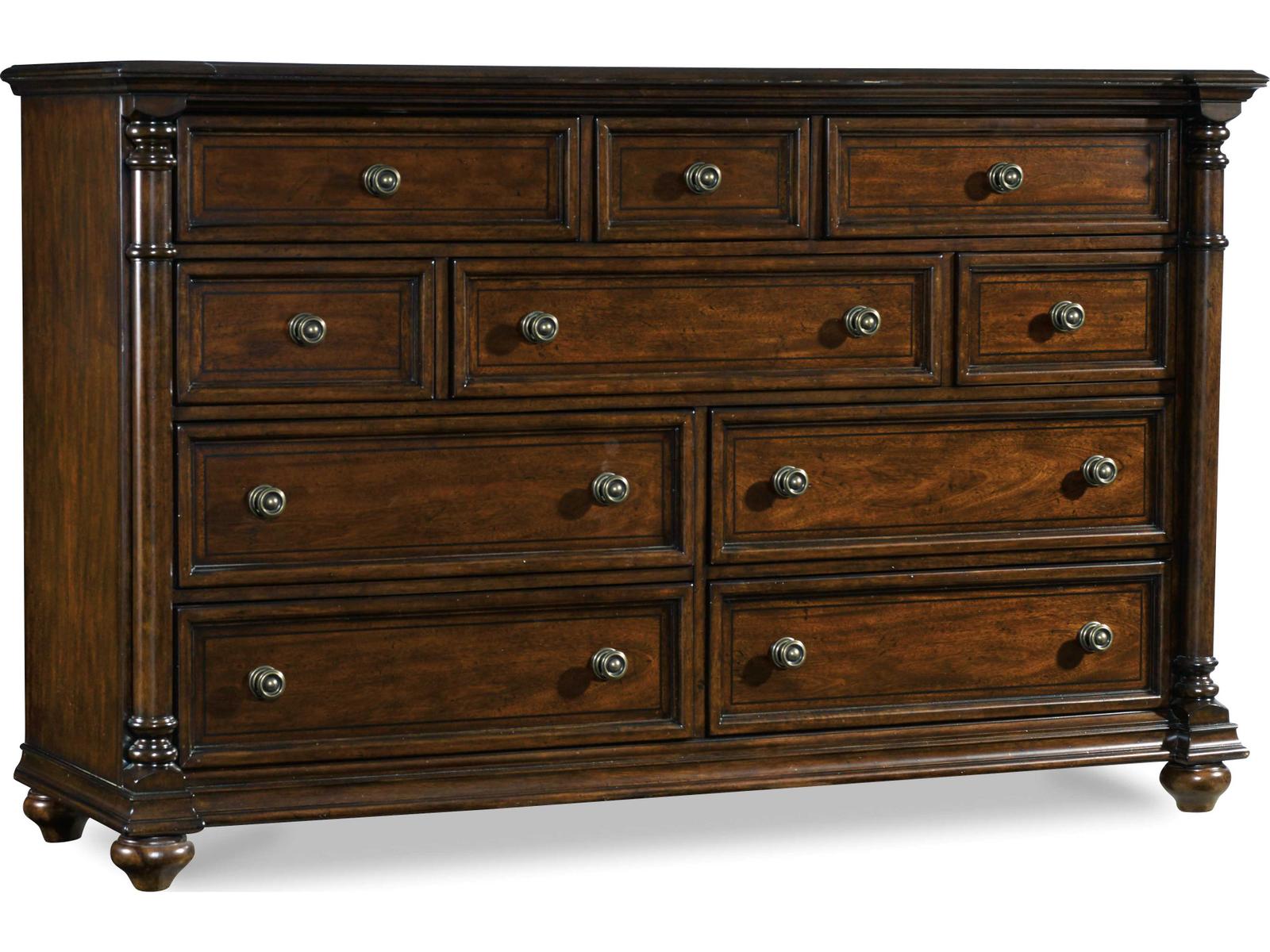 brown double dresser Luxecor Heritage 10-Drawers Mahogany Wood | HRT-31519 Faux Leather Babydoll Dress atf-kg-06.17.25 and minimalist details Skirt/Dress length type:Std (Height 162cm & below)