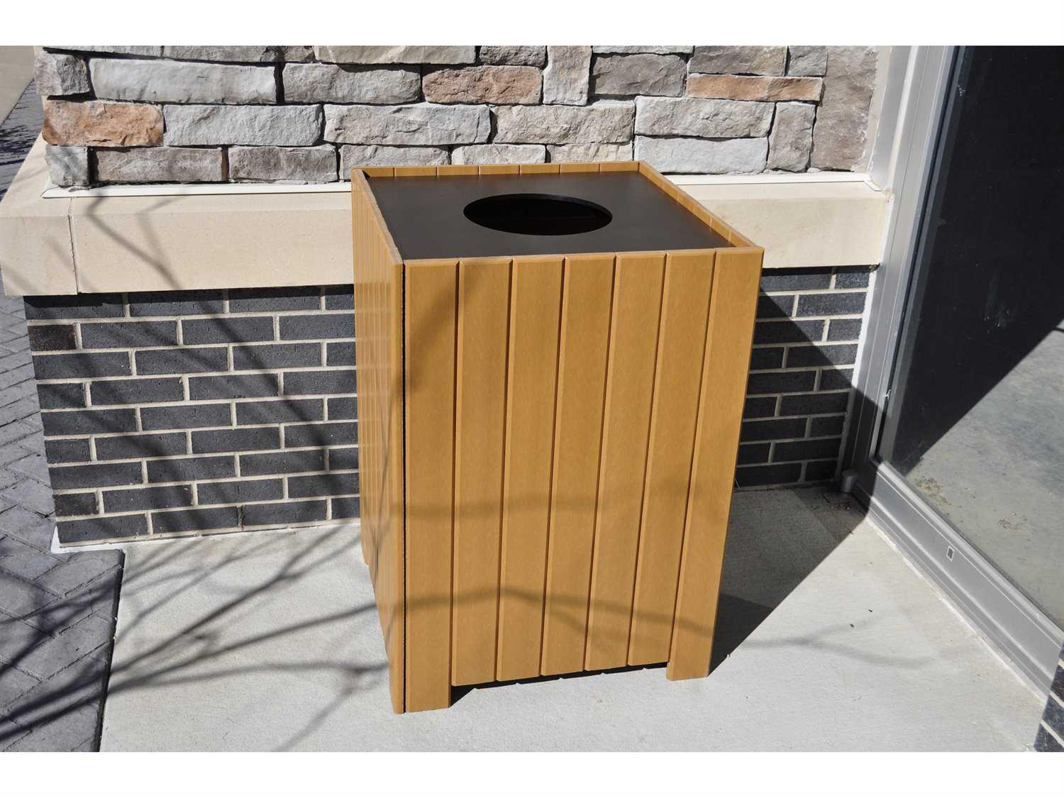 Frog Furnishings Recycled Plastic Standard Square 20 Gallon Receptacles