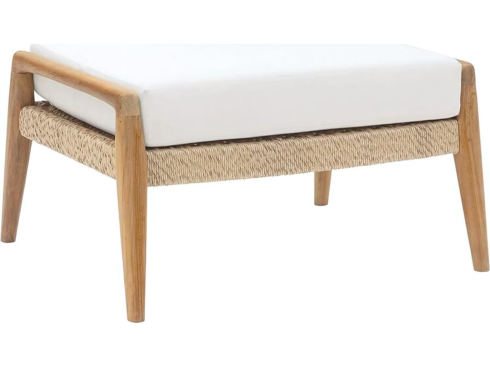 Kingsley Bate Special Order Barcelona Teak Cushion Ottoman
