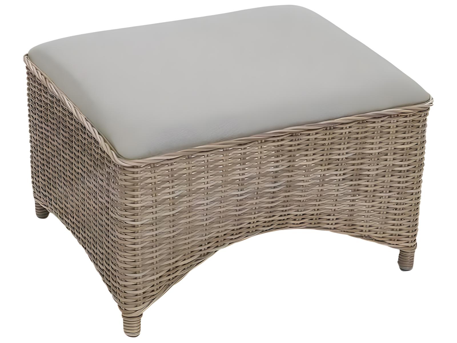Kingsley Bate Special Order Milano Wicker Sling Ottoman