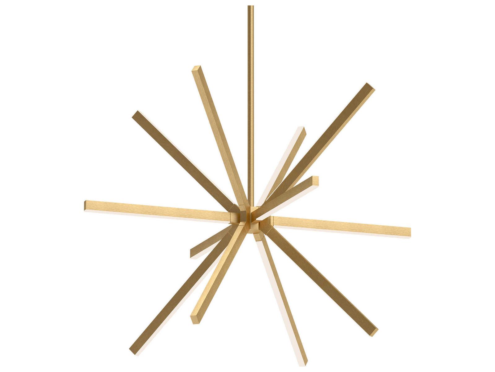 Kuzco Lighting Sirius Brushed Gold Sputnik Chandelier