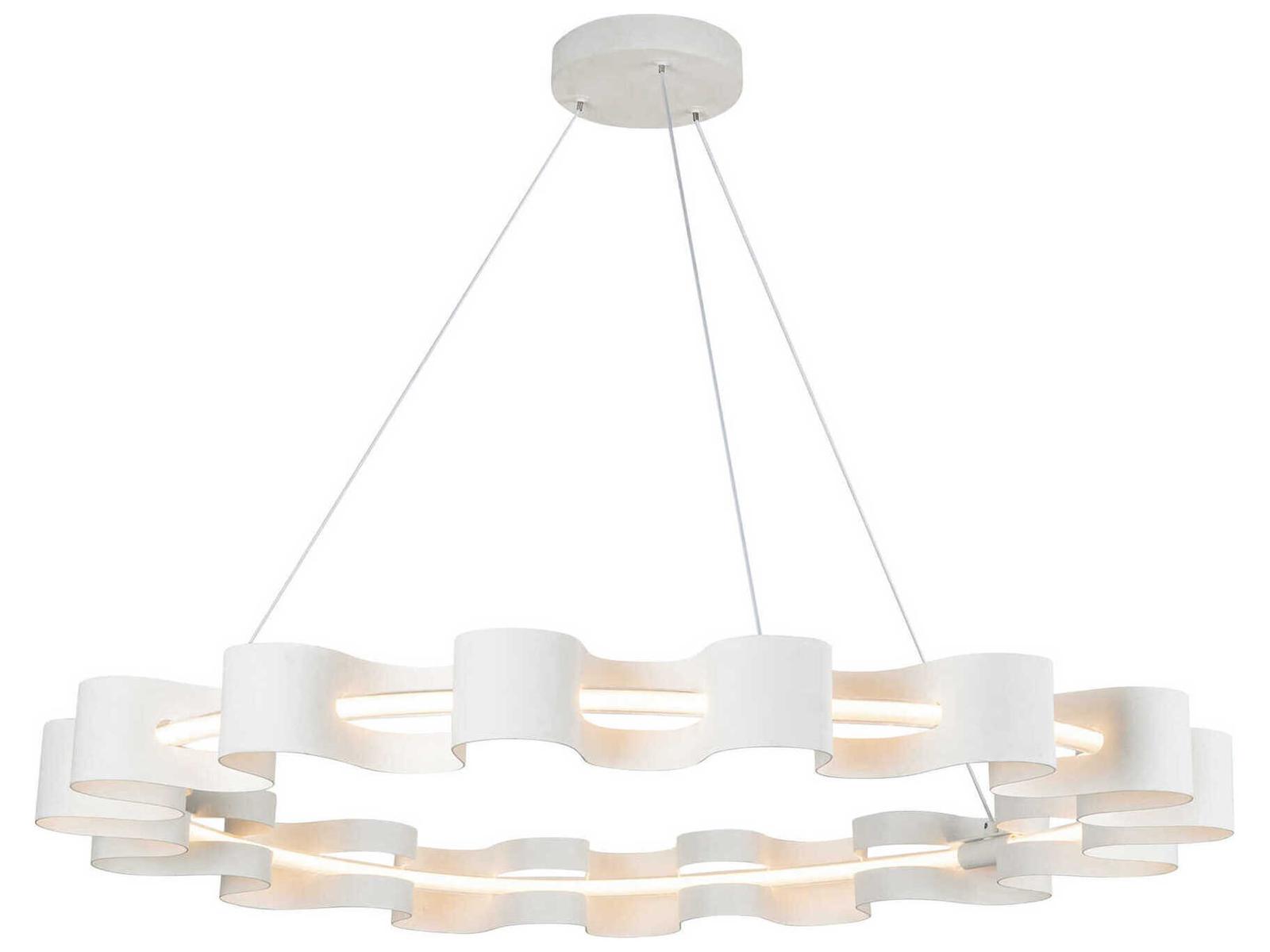 Kuzco Lighting Nami Antique White Round Chandelier