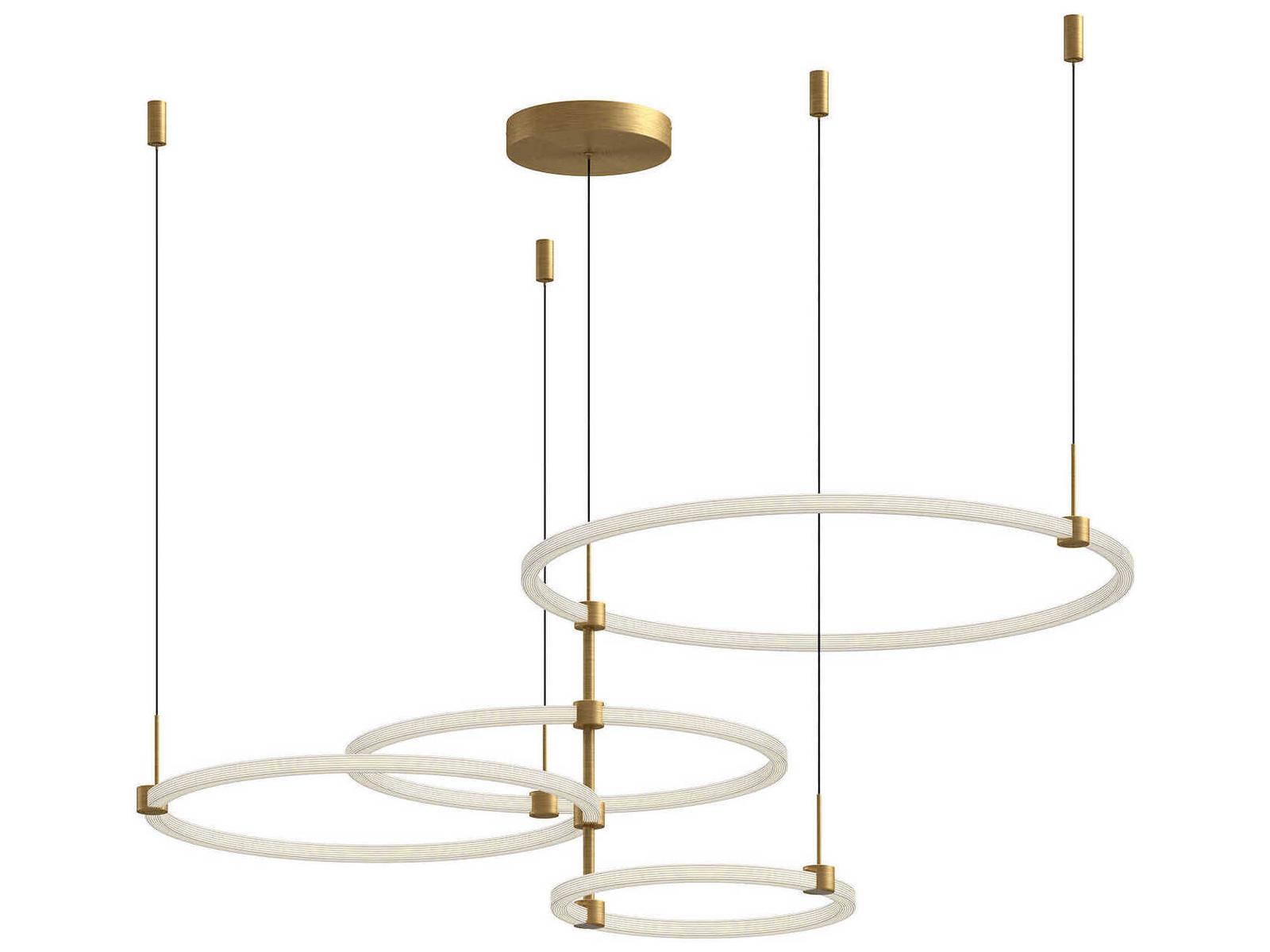 Kuzco Lighting Bruni Brushed Gold Round Chandelier