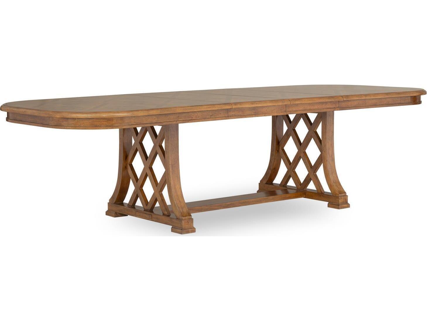 Legacy Classic Echelon Oval Wood Heritage Walnut Brown Dining Table ...