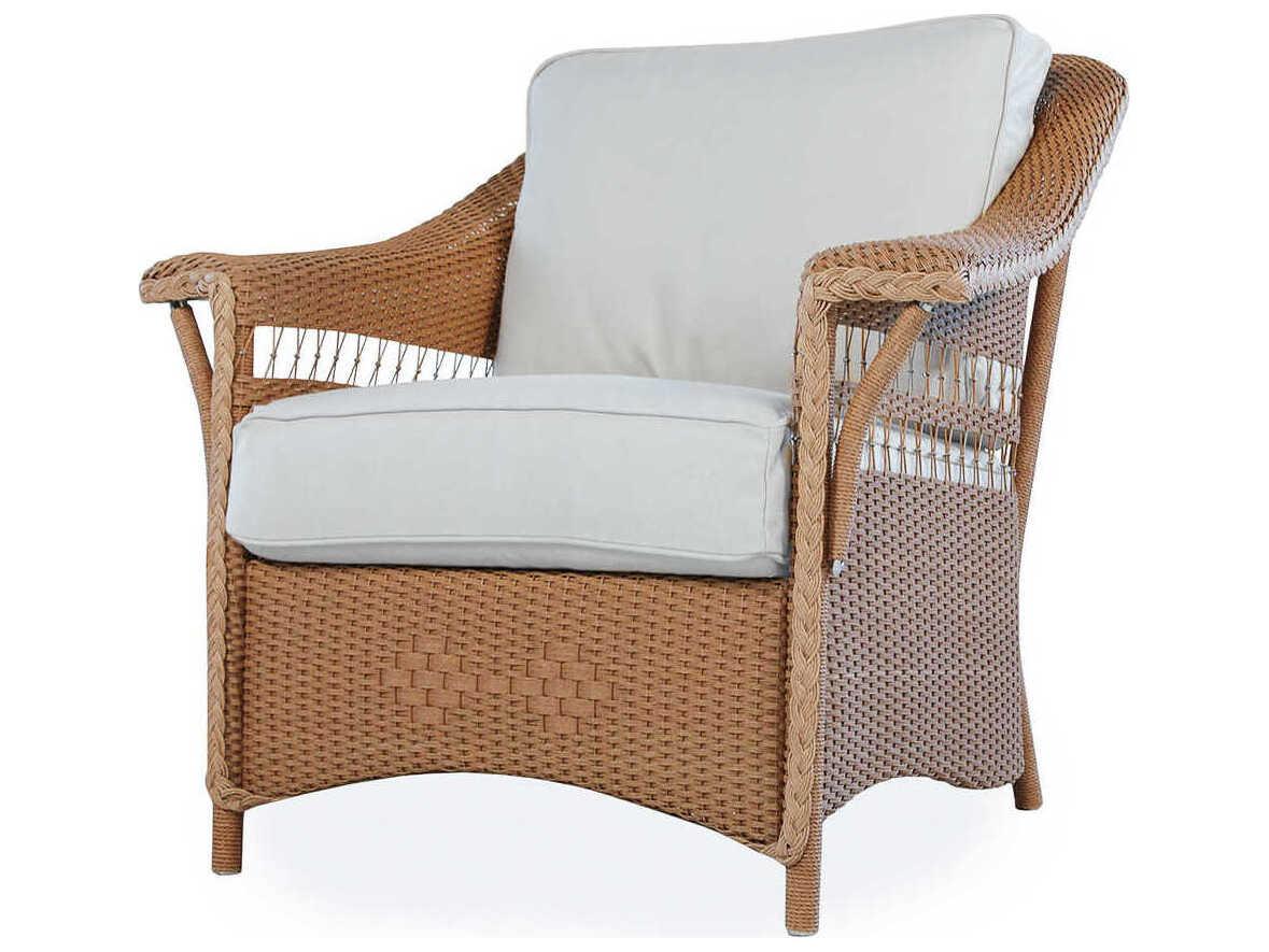 Lloyd Flanders Nantucket Wicker Patio Lounge Chair