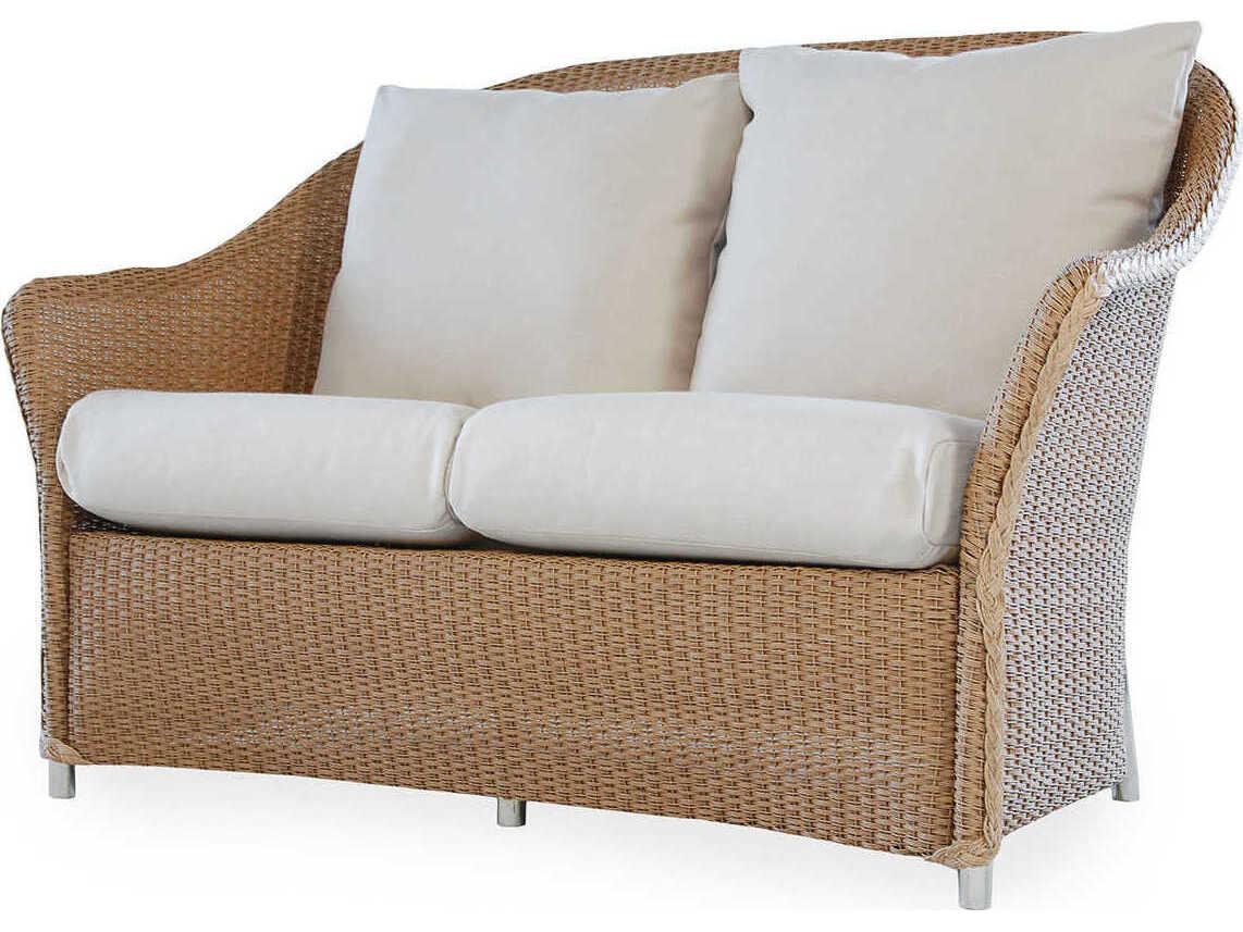 Lloyd Flanders Weekend Retreat Wicker Outdoor Patio Loveseat